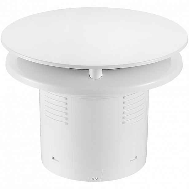 Koupelnový axiální kulatý ventilátor s časovým doběhem - 12W, potrubí 100mm - bílá lesklá