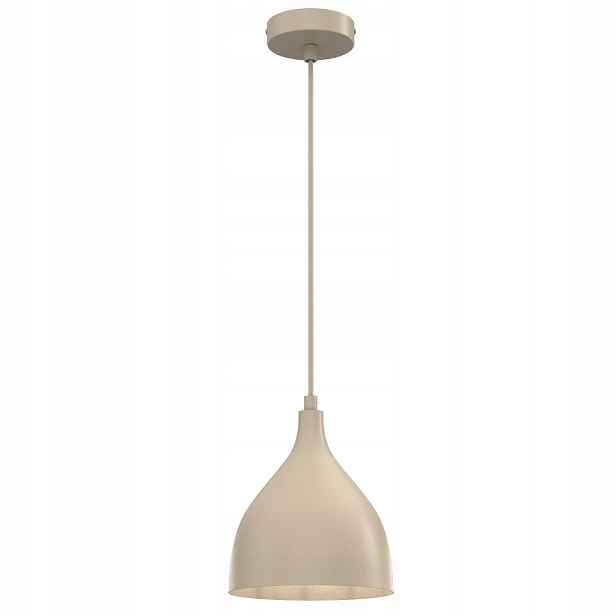 Luminex závěsná lampa béžová, minimalistické stínítko, 1xe27 15w