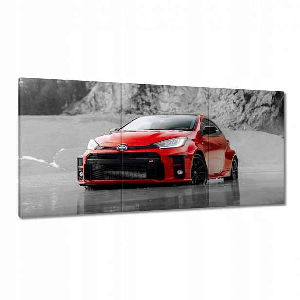 Obrazy 120x60 Červená Toyota Bw