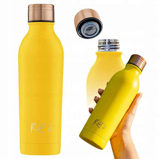 Termoláhev Root7 Powder Coated Yellow Žlutá 500 ml Na vodu Káva