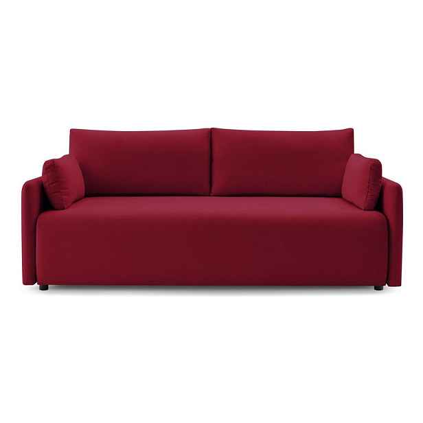 Vínová rozkládací/s úložným prostorem pohovka 211 cm Marcel - II. jakost – Bobochic Paris