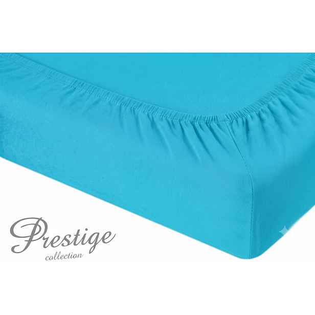 Prostěradlo Jersey s gumičkou 160x200 Tyrkysové Prestige Collection 160 g/m2