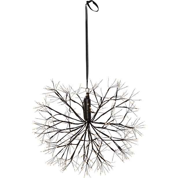 Závěsná LED dekorace průměr 48 cm Star Trading Stardust - černá