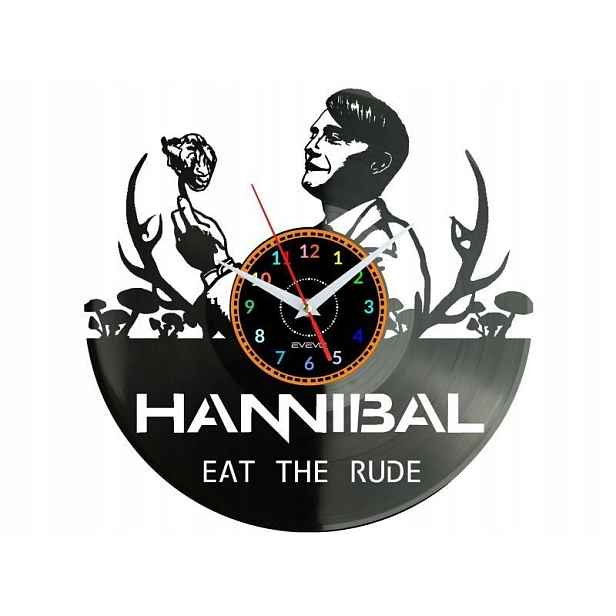 Hanibal Dárek Originální dekorace do domu Hodiny z vinylové desky