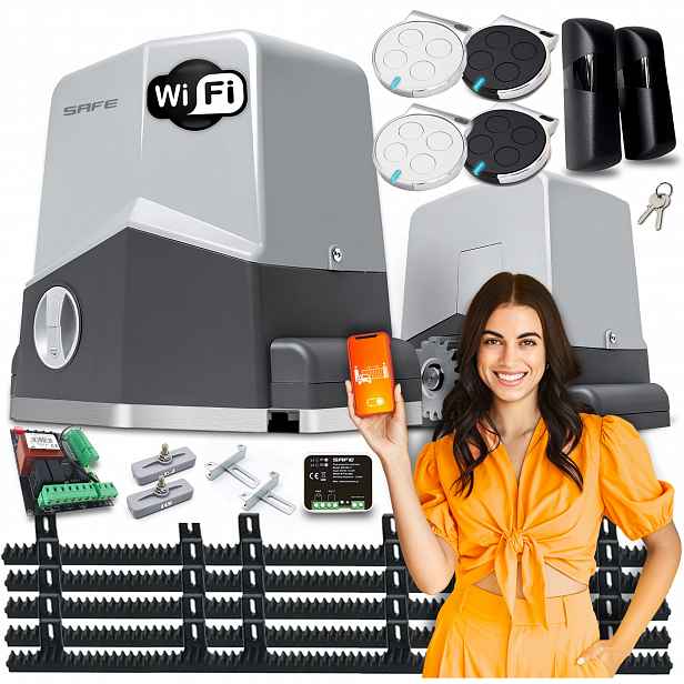 Set Pohon Pro Posuvnou Bránu Pohon dálkové ovládání 600 kg Wifi automatová lišta