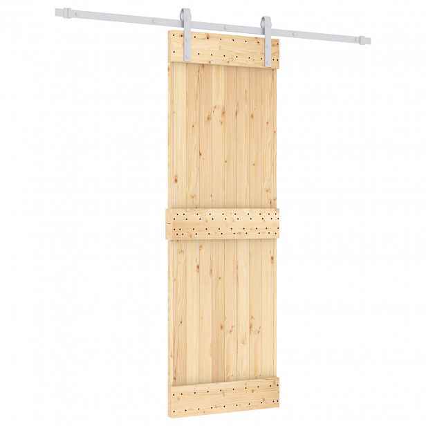 vidaXL Posuvné dveře 70 x 210 cm Masivní borové dřevo (neupravené)