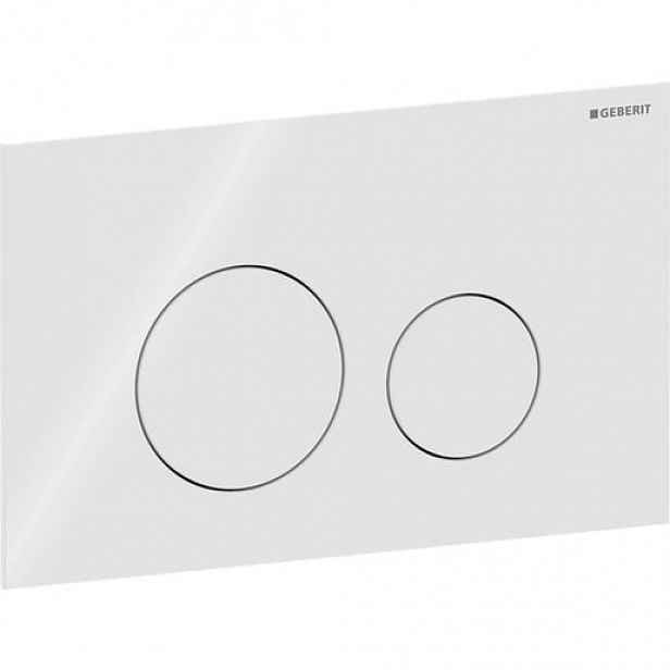 Geberit Sigma40 ovládací tlačítko sklo bílá 115.628.SI.1