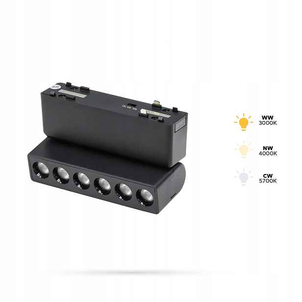 Reflektorové grily Reg 6W ZS6 Slimtrack FiberFLEX 48VDC 3CCT 3000,4000,5700K