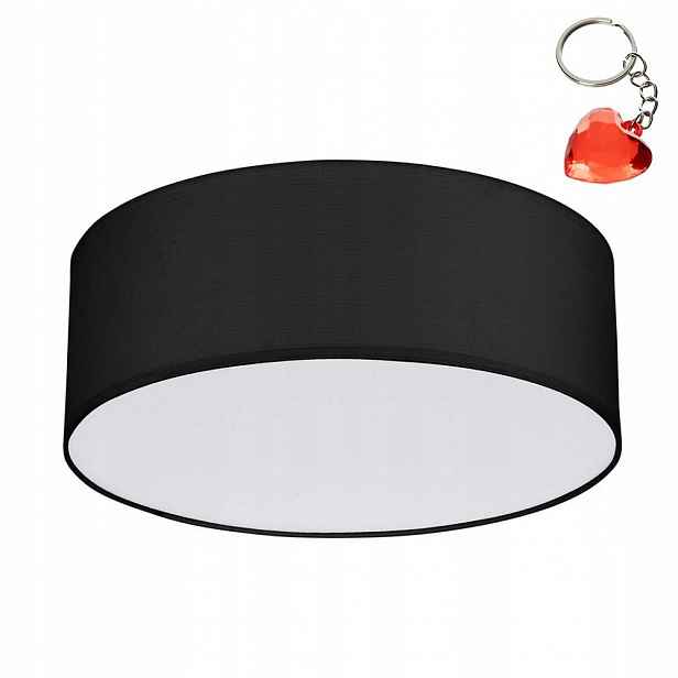 Stropní Svítidlo Nástěnný Rondo 4xE27 15W Kulatý Černý Bílý Kov Tk Lighting