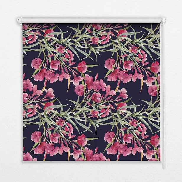 TULUP VNITŘNÍ roleta - okenní roleta - roleta - 60x140 cm - Exotická květina