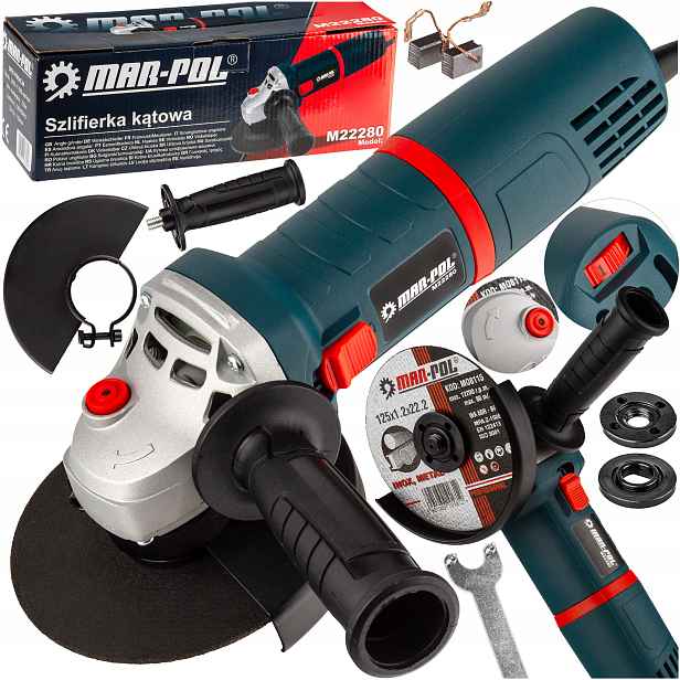 Úhlová Bruska Diax 720W 125MM Pomalý Start Bruska Gumička S Regulací