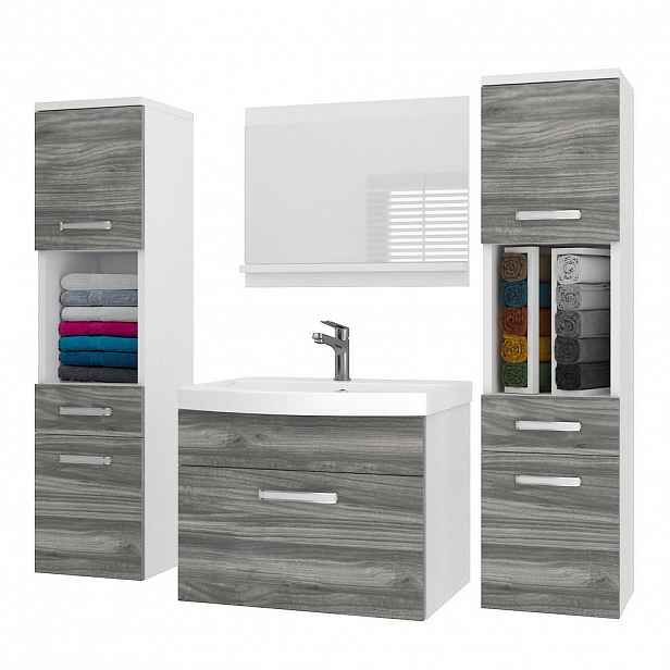 B BELINI GROUP KOUPELNOVÝ NÁBYTEK Koupelnová SADA PRI M6, Glamour dřevo matné, 120 cm