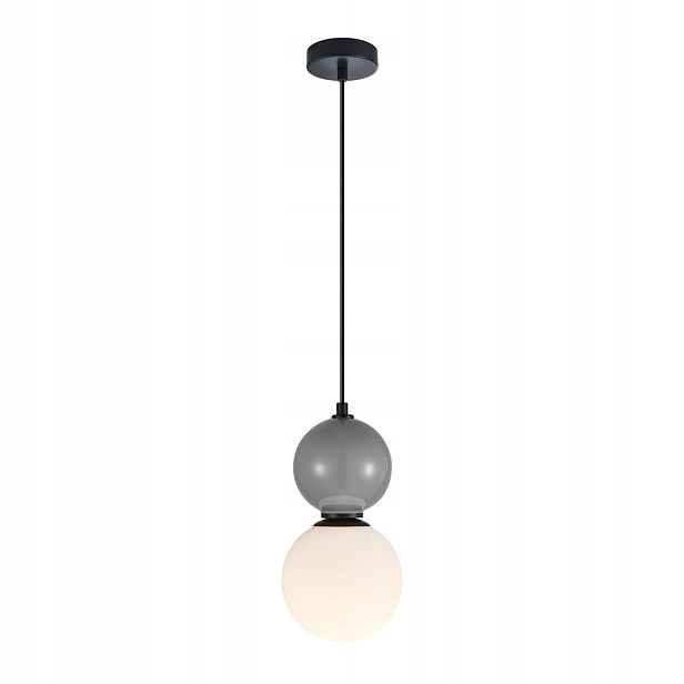 Italux Mastal závěsná lampa kulová E27 40W černo-šedá IP20
