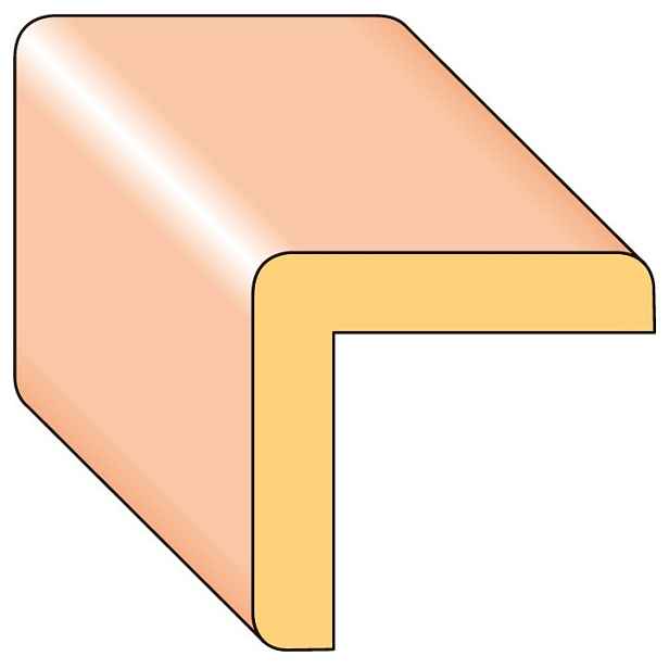 Lišta rohová R5 smrk nastavený 25×25×2000 mm, 25 ks/bal.