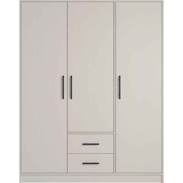 MASSENO ŠATNÍ SKŘÍŇ S OTOČNÝMI DVEŘMI VANO, 150/190/56 cm 3dveřová, kašmírová