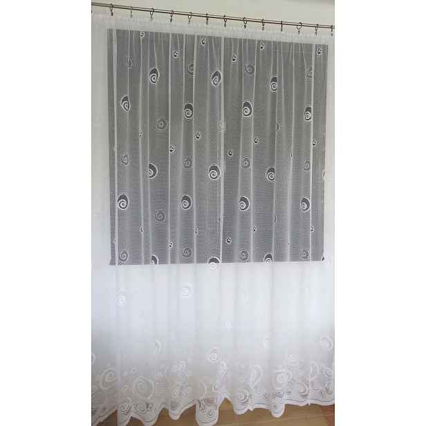 Mg Záclona 600/002 Bílá 350x250 cm Hotová Obšitá Bt