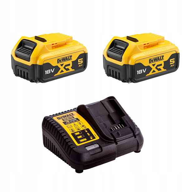 Napájecí sada DeWALT DCB115P2 2x akumulátor DCB184 a nabíječka DCB115