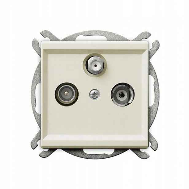Ospel Sonáta ecru – zásuvka Rtv-sat p GPA-RSP/m/27