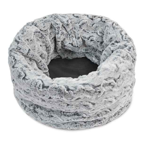 Šedý pelíšek pro domácího mazlíčka ø 45 cm Snuggle Bed 3in1 Husky Grey L – P.L.A.Y.