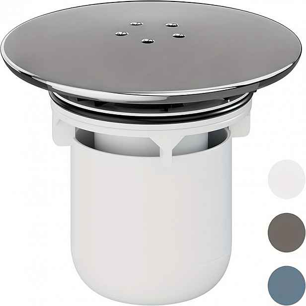 TEMU Výměna krytu odtoku sprchy, kryt odtoku sprchy z chromu, odnímatelná horní krycí část, kryt odtoku sprchy 90mm/115mm, rychlý tok odpadu sprchy