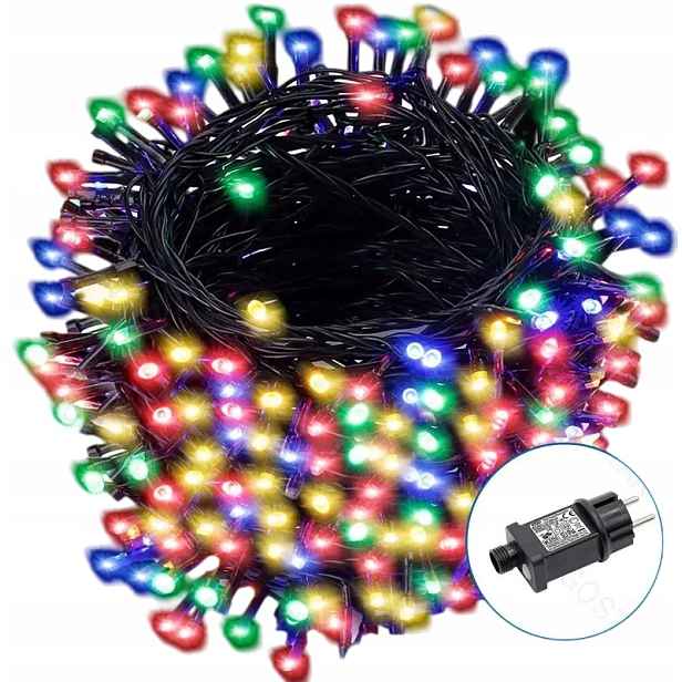 Vánoční osvětlení na stromeček Aigostar 50 m 500 Led Rgb s dálkovým ovládáním