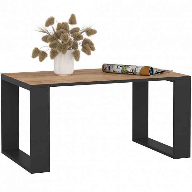 RAUMHIRSCH FURNITURE KONZOLOVÝ STOLEK dub Craft, černý 45/92/53