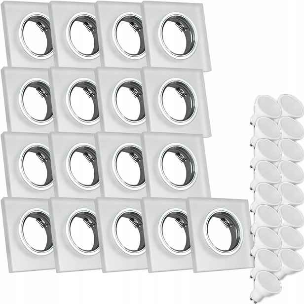 17X Skleněná Lampička Moderní Kulaté Stropní Svítidlo Kolo Silné Sklo Námraza Led Žárovka 10W