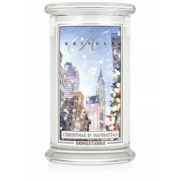 Kringle Candle Christmas in Manhattan velká vonná svíčka 624 g 2 knoty