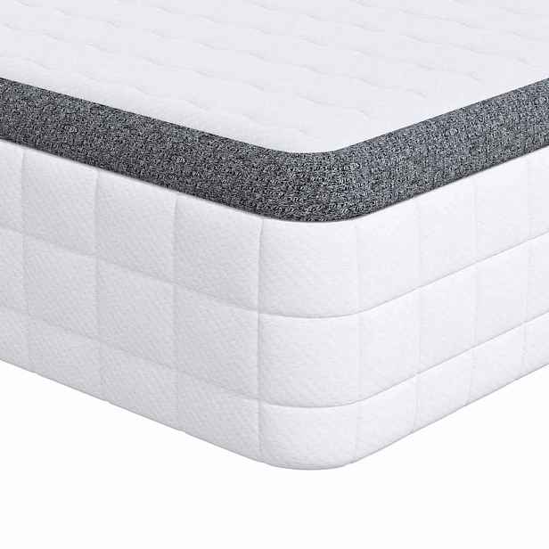 vidaXL Matrace 2 ks Středně měkký 80 x 200 cm Bílá a šedá