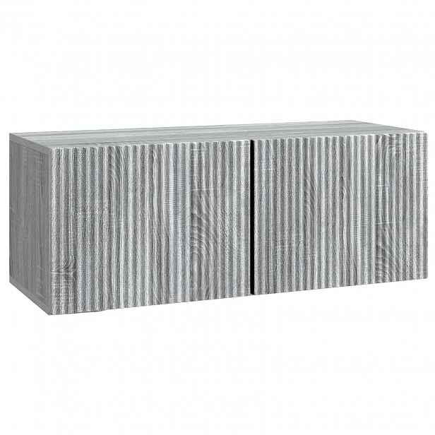 vidaXL Nástěnná TV skříň 78,5 x 31 x 30 cm Šedá sonoma
