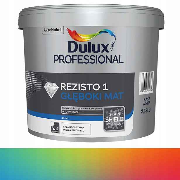 Barva barva na stěny Professional Dulux Rezisto 1 Mat 2,18L Ral Ncs