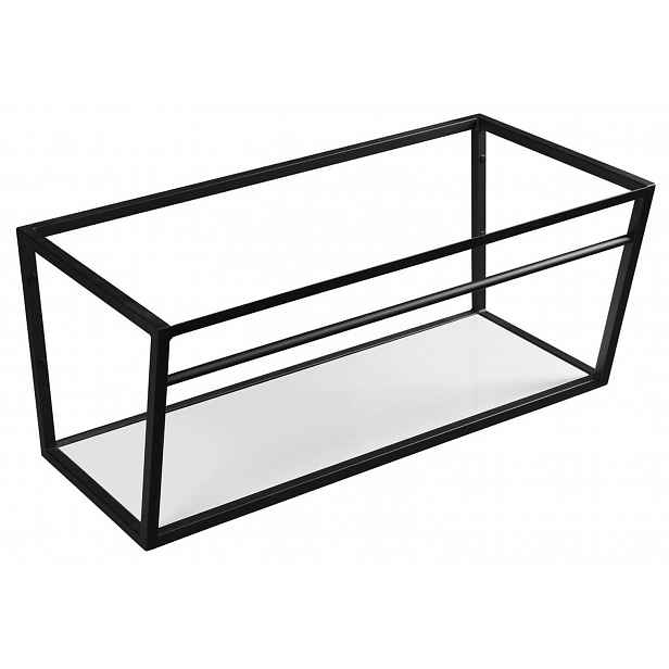 Sapho Ska - Konstrukce s policí pod umyvadlo, 90 cm, černá mat SKA103