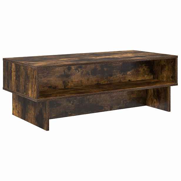 vidaXL Konferenční stolek Kouřový dub 100 x 46 x 35 cm