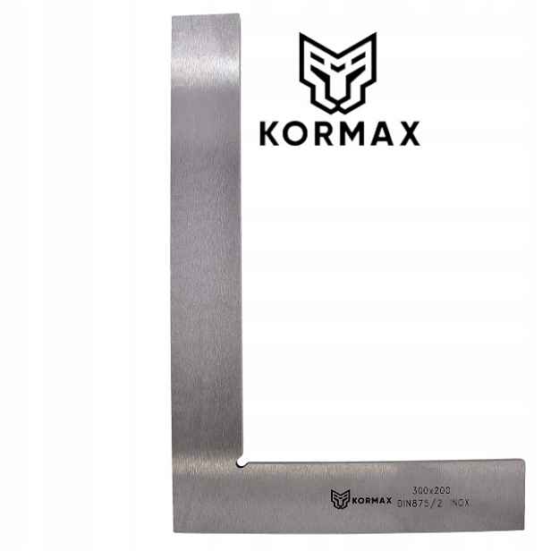 Úhelník Plochý 300x200 90° Inox přesný dílenský Kormax ocel nerezová
