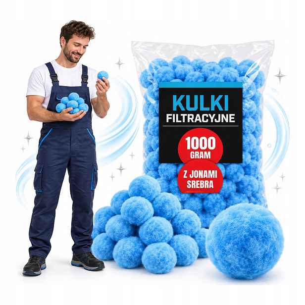 Filtrační kuličky do bazénu čerpadla filtry 1KG 1000g ionty stříbra LaCreativa