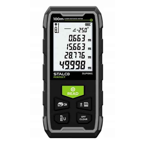 Laserový dálkoměr DLP100G 100 m Stalco Perfect S058298002