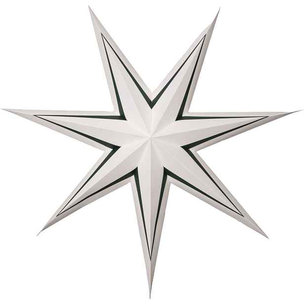 Papírová hvězda průměr 60 cm Star Trading Stripe - zelená