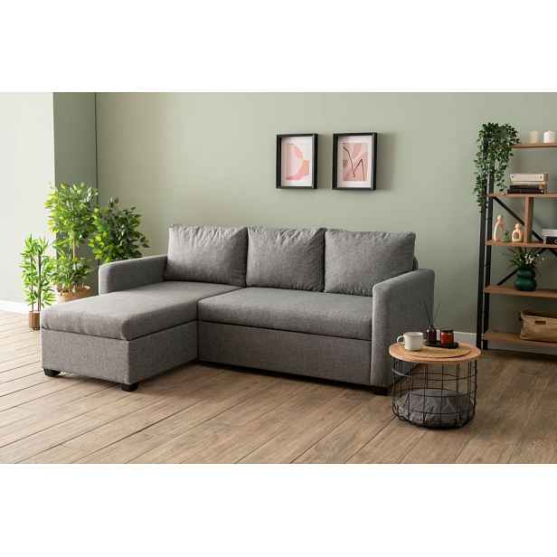Rohová rozkládací pohovka Kado - Light Grey