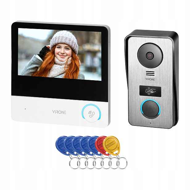Sada videotelefonů Ceti 4-žilová, 7", dotykový displej, Full Hd, Rfid