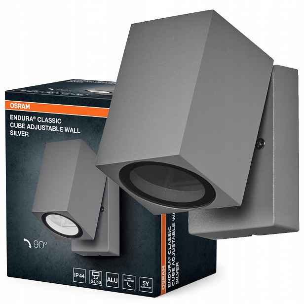 Zahradní nástěnné svítidlo Venkovní fasádní lampa GU10 s regulací IP44 Osram