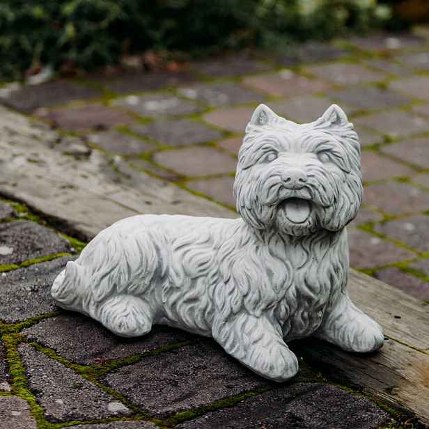 Betonová figurka Pes West Highland white teriér zahradní figurky
