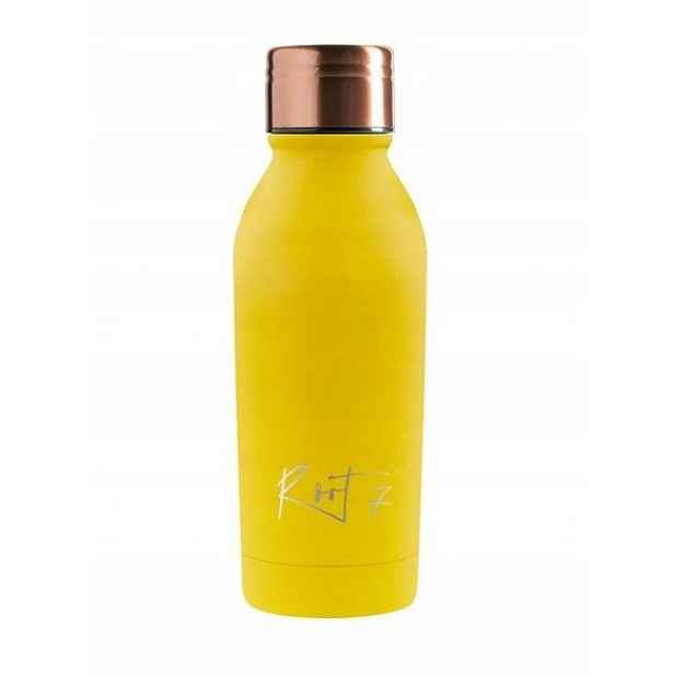 Termoláhev Termoska Ocelová na kávu Čaj Žlutá 350 ml Root7