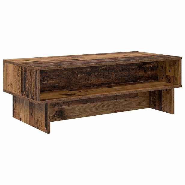 vidaXL Konferenční stolek Staré dřevo 100 x 46 x 35 cm