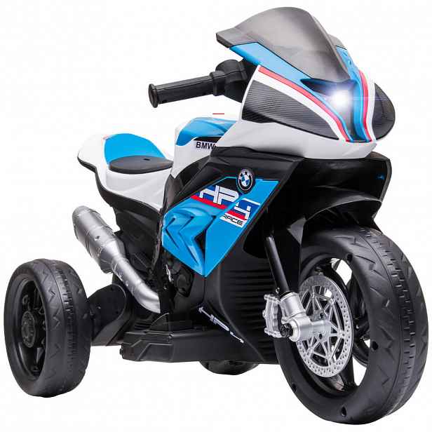 HOMCOM DĚTSKÝ elektrický motocykl Dětský motocykl 6V Elektrické vozidlo Elektrická tříkolka Modrá