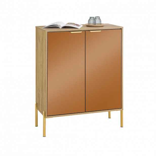 SoBuy BOTNÍK se dvěma dvířky 83x38x100cm Moderní