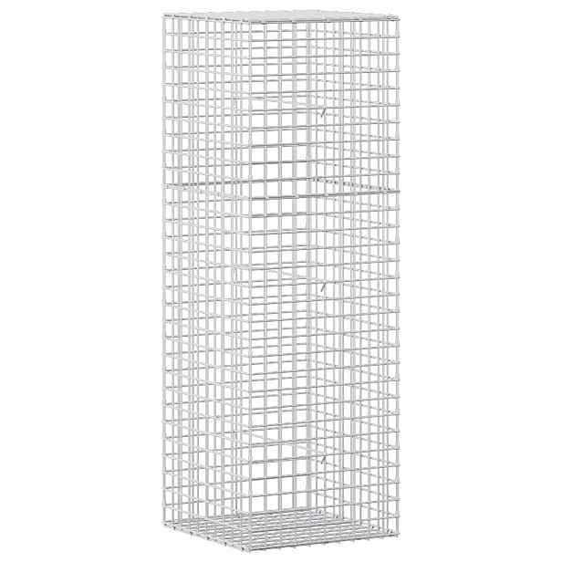vidaXL Gabion s drátem 3,5 mm a síťkou 5x5 cm 50x50x150 cm