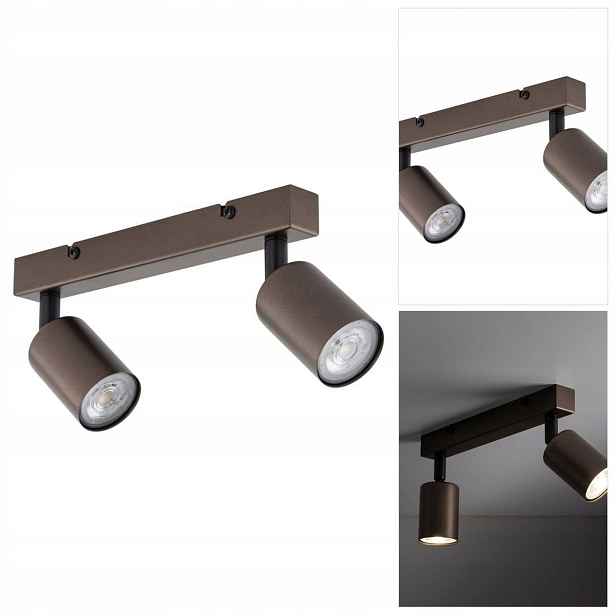 Bodové světlo Top hnědé, flexibilní, v kanceláři Tk Lighting