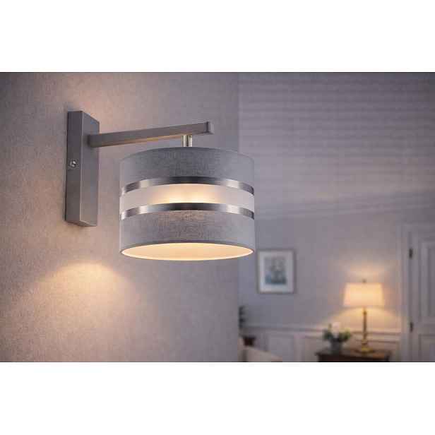 Euro-Lamp Nástěnná lampa Diana Šedá Abažur 1x60W Výrobce