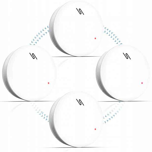 Putogesafe Set 4 x Wifi Detektor Kouře S 5LETOU Baterií