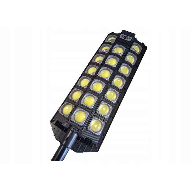 Solární Lampa Led 2000W s dálkovým ovládáním Pouliční lampa se senzorem soumraku